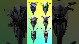 Yamaha R1 vs Ninja H2  h2 r1 bike shorts [upl. by Isdnyl]