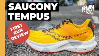 Saucony Tempus First Run Review A subtle support shoe with a lot of versatility [upl. by Lynda]