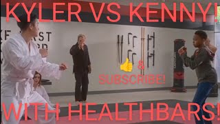 Kyler VS Kenny Mini Round 12 With HealthBars  Cobra Kai S4E3 quotThen Learn Flyquot 2021 [upl. by Ausoj]