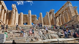 Athens Acropolis amp Parthenon walking tour in 4k [upl. by Elma]