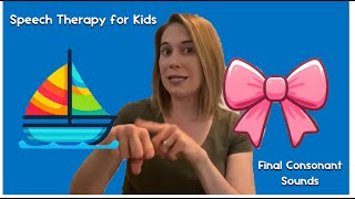 Speech Therapy for Kids  Final Consonants [upl. by Yddur]