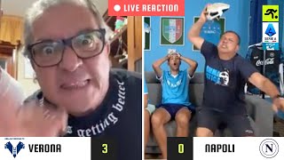 VERONANAPOLI 30 LIVE REACTION  quot🤬 VERGOGNAquot  TIFOSIAMO [upl. by Annaiv132]