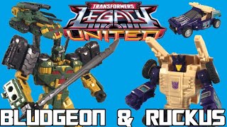 Doom amp Destruction Collection Bludgeon amp Ruckus Review  Transformers Legacy United [upl. by Heringer]