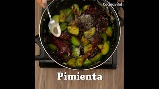 Cómo hacer asado de bodas un platillo típico de Zacatecas  recetas de guisados  Cocina Vital [upl. by Enelrahs]