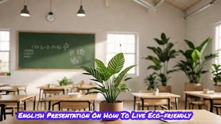 English Presentation On How To Live Ecofriendly [upl. by Landry348]