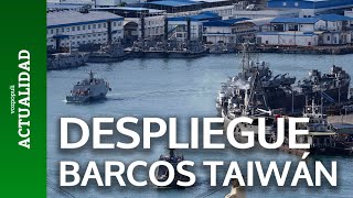 La Guardia Costera taiwanesa desplegó varios barcos patrulleros ante la presencia de buques chinos [upl. by Jefferey]