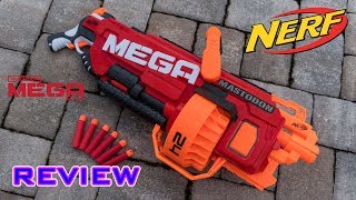 REVIEW Nerf Mega Mastodon Unboxing Review amp Firing Test [upl. by Lynus977]