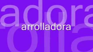 la arrolladora no te conviene con letra [upl. by Accissej]