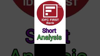 Idfc Short Analysis  Idfc First Bank latest News idfcfirstbank stockmarket trading [upl. by Enyamrahc379]