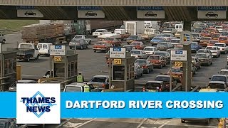 Building the DartfordThurrock River Crossing  Thames News Archive Footage [upl. by Friedrich176]