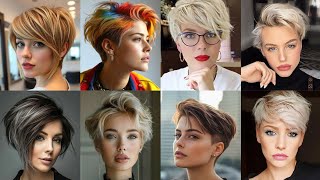 Cutest Angled Short Pixie Bob Haircut That Are Perfectly On Trend for Mature Women  Pixie Bob [upl. by Hortensa]