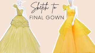 HOW TO MAKE A TULLE GOWN  PRINCESS BALLGOWN  PROM GOWN  DIY  MARICAR STUDIO  PINOY IN CANADA [upl. by Leiva]