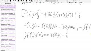 Herleitung der Formel für die partielle Integration [upl. by Oshinski]