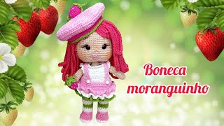 Boneca Moranguinho amigurumi [upl. by Jahdai]