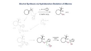 Alcohol synthesis via hydroboration of an alkene [upl. by Aznofla423]