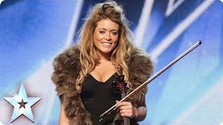 Posh violinist Lettice Rowbotham gives the Judges something new  Britains Got Talent [upl. by Nadoj294]