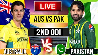 🔴Pakistan vs Australia 2nd Odi Match Scores  Pak vs Aus  urdu commentary AND SCORECARD [upl. by Hufnagel]