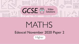 Maths GCSE  November 2020 Paper 2 H  PMT Education [upl. by Goulder364]