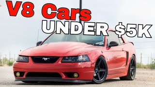 Cheap V8 Cars Under 5000  Best Cars Under 5k [upl. by Acinorehs]