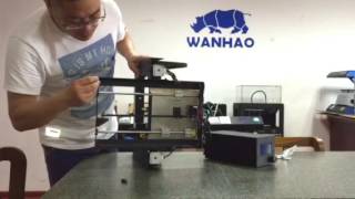 Wanhao Duplicator i3v21 adding rubber feet [upl. by Aihsakal]