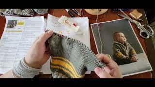 Tuto Tricot vidéo 9 du projet Paletot Layette de Phildar façonner larrondi de lemmanchure [upl. by Goeger8]