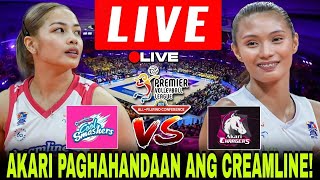 CREAMLINE VS AKARI  AKARI PAGHAHANDAAN ANG CREAMLINE PVL ALL FILIPINO CONFERENCE 2024 pvllive [upl. by Gilmour]