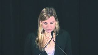 Student Ashley Fallon Speech at LaGuardia Award Dinner [upl. by Yadsnil]