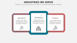 Industries We Serve Animated PPT Template [upl. by Ahtram]