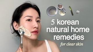 How to get clear skin without spending money 💸 5 Korean diys [upl. by Desdamonna]