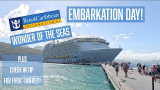 Royal Caribbeans WONDER OF THE SEAS EMBARKATION DAY from Port Orlando 2023 Cruise Vlog  Day 1 [upl. by Graeme]