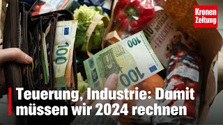 Teuerung Industrie Damit müssen wir 2024 rechnen  kronetv NEWS [upl. by Eniamerej]