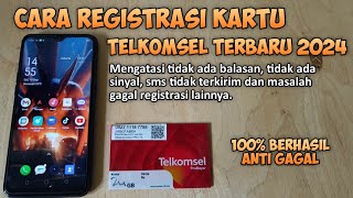 Cara Registrasi Kartu Telkomsel Terbaru 2024 [upl. by Keverne]