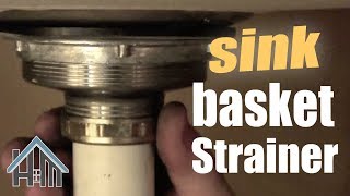 How to replace basket strainer kitchen sink drain Easy Home Mender [upl. by Innattirb]