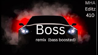 Boss  BassBoosted  Song by MHA Editz music remix [upl. by Ttik161]