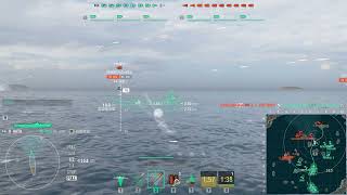 World of Warships  Gato in Mode Shuffle  Triple Kill  1673 BXP [upl. by Fisch]