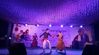 Bondhu chal dance group performanceFaguni purnima rate chol polaye jai x Pindare polasher bon [upl. by Innej]