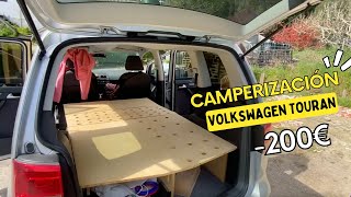 Camperización Volkswagen Touran  Mueble Camper Económico [upl. by Susej425]