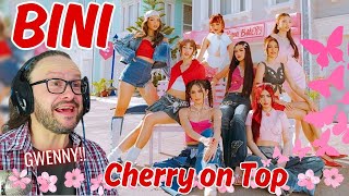 absolutely love them BINI  Cherry On Top  Official Music Video reaction [upl. by Otrebogir837]