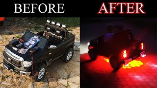 COOL 5 TUNING How To Install Underglow on Power Wheels [upl. by Adham]