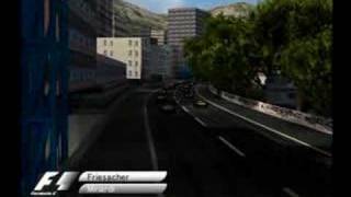 Formula one 05 Monaco crash [upl. by Chane]