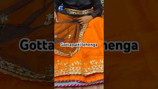 Beautiful gottapatti lehenga lehenga shorts shortsfeed fashion [upl. by Mcgrath]