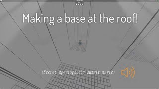 Making a base near quotThe Roofquot  Roblox SCP3008 [upl. by Ahtreb]