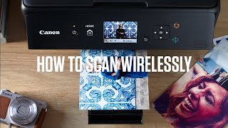 Canon PIXMA TS Series How to scan wirelessly [upl. by Noraf]