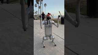 Unitree Go2  Robot dog Venice Beach Los Ángeles robot venicebeach losangeles music [upl. by Anoiek271]