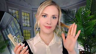 ✂️ Sleepinducing Haircut and Curling 💇🏼‍♀️ ASMR  Soft Spoken into Whisper [upl. by Honoria]