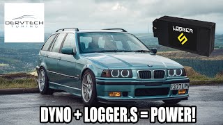 BMW 328i S52 cams M3 Manifold  LoggerS  how to save time on the dyno [upl. by Beckman]