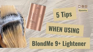 How to use Blondme 9 Lightener 5 Quick Tips Part 2 [upl. by Ydospahr]