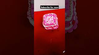 I turned a waste box into cake 🎂craft a princess mini clya cake fakecake clayart clayvideos [upl. by Jedlicka146]