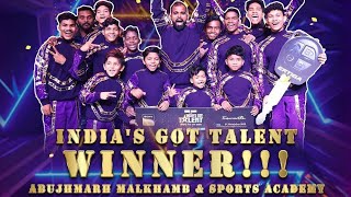 Indias Got talent 10 winning moment  Abujhmarh Malkthamb amp Sports academy  Winning moment [upl. by Narat924]