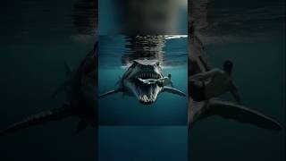 Mosasaurus VS Megalodon😨 megalodon mosasaurus shark shorts fish kraken fishing vs octopus [upl. by Niac]